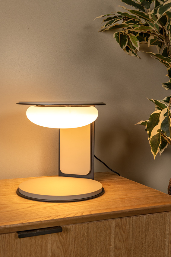 Lampe de table - Ø20cm - LED dimmable - 1x9W 3000K - Taupe