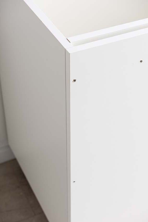 Armoire de cuisine d'angle Plenti blanc 112cm gauche