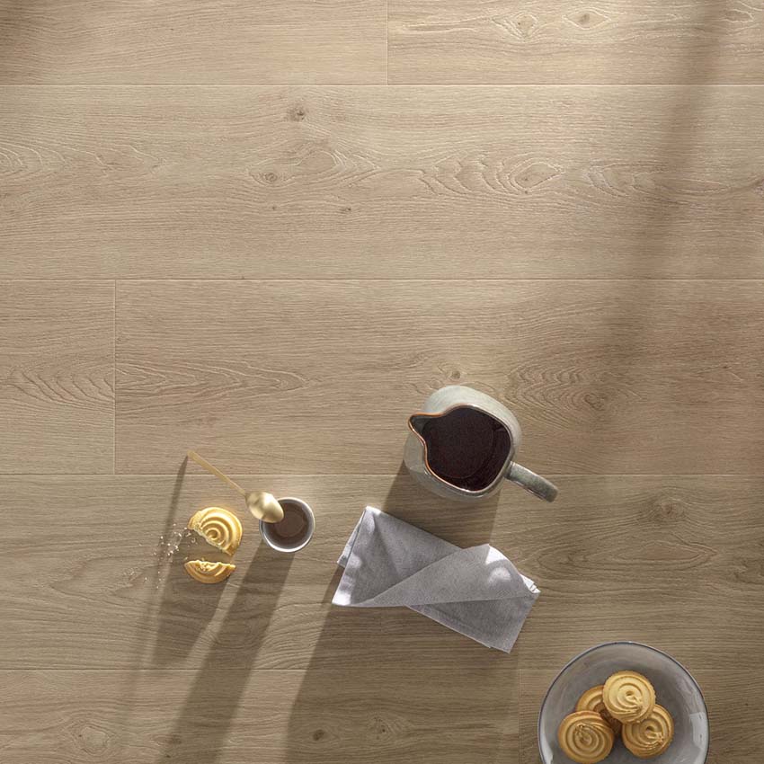 Vinyle Floorify Champagne - Planches longues - 1524 x 225 x 4.5 mm