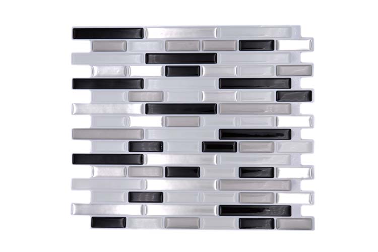 Mozaïek vinyl calm zilver 25,5 x 23,6 cm