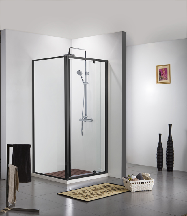 Paroi de douche Urian profile noir 87-89x200cm