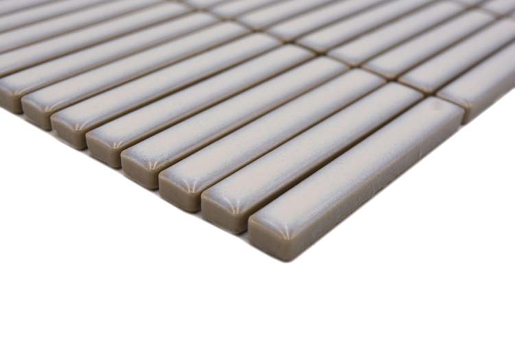 Mosaïque Finger blanc ancien brillant 28,2x30,8cm