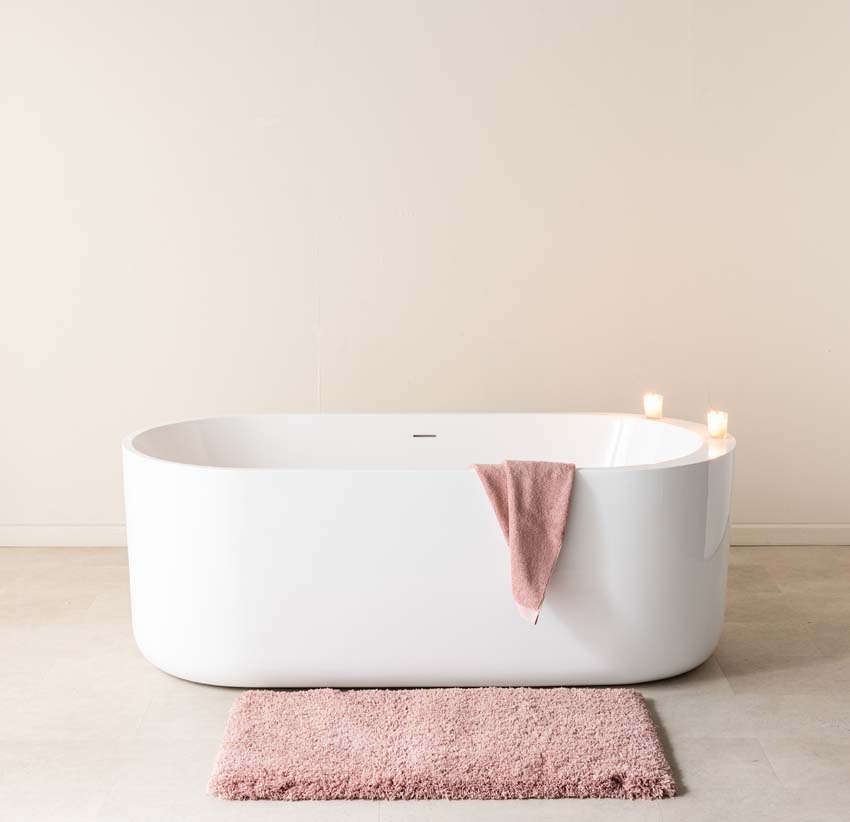 Vrijstaand bad Brad glanzend wit 170x80cm