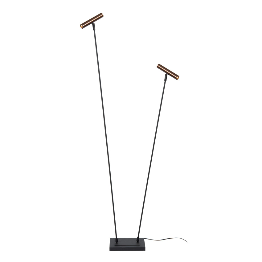 Vloerlamp - 2xG9 - Koffie