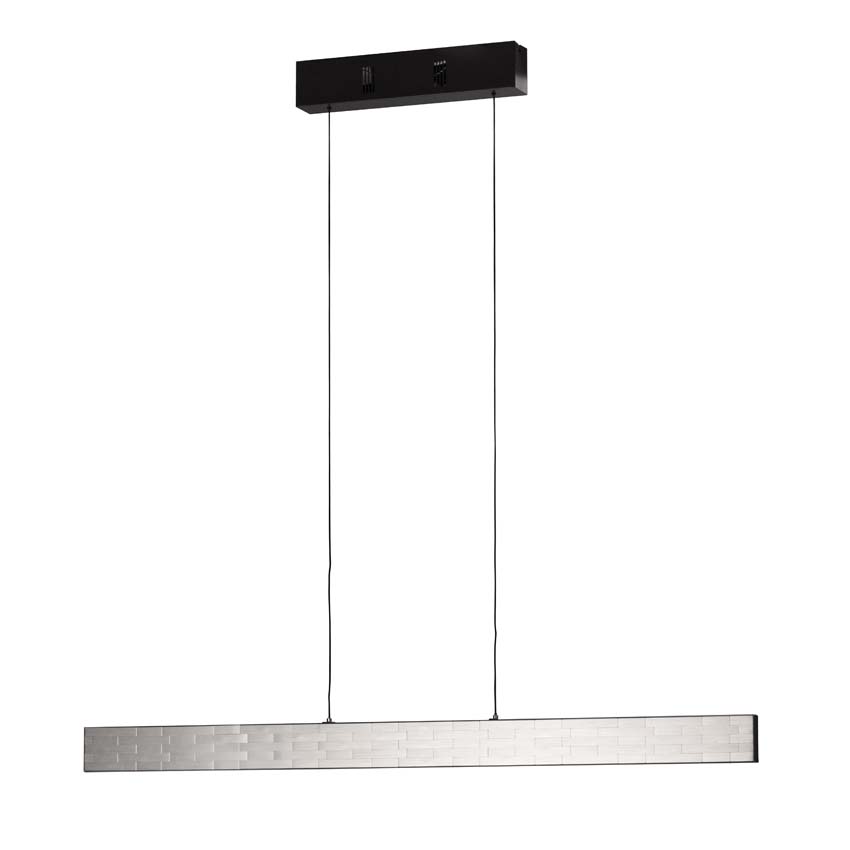 Suspension Easy Lift - Nickel - 121cm - Dimmable - 1x31W - CCT - avec télécommande