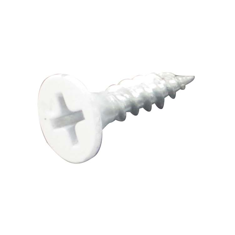 Vis pro paumelle 17mm blanc