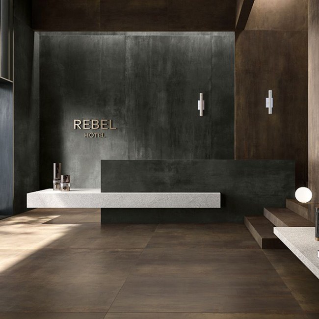 Carrelage de sol et mural Rebel bronze 60x120cm
