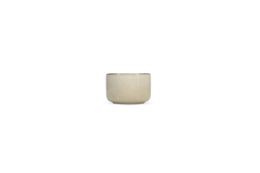 Kom Salt & Pepper Meridian aardewerk beige Ø12x8cm