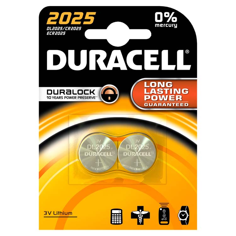 Batterij Cel DL2025 Lithium 3V 2 st