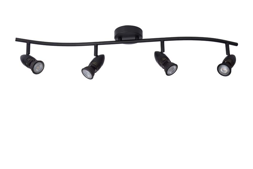 Spot plafond - Noir - 4xGU10