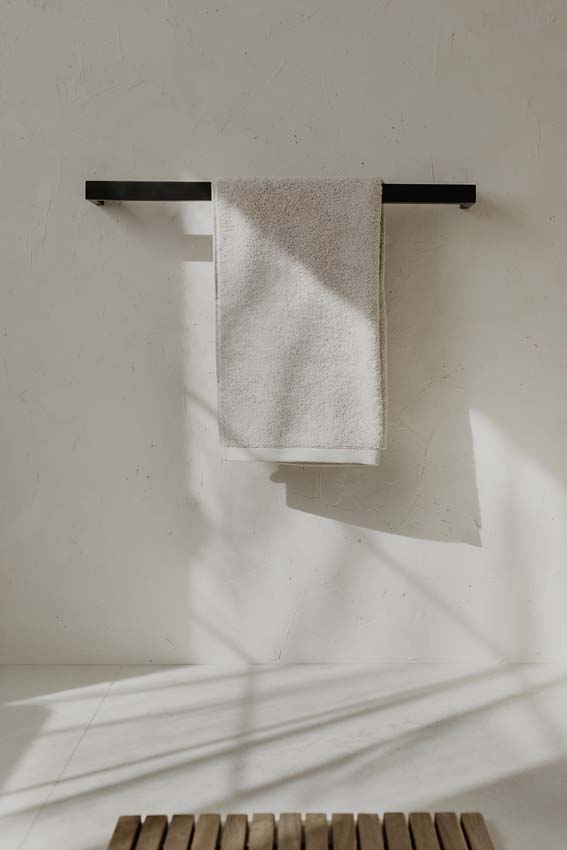 Handdoekhouder Zack Linea 1 stang grafiet 61,5 cm