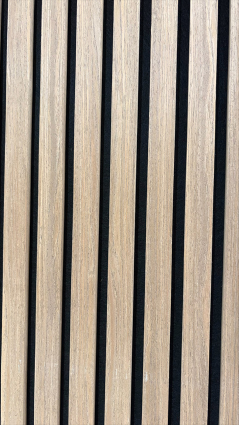 Panneau mural Line up acoustique chêne fumé 52x270 cm
