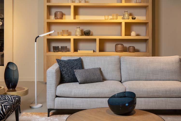 Leeslamp - wit - H119cm - LED - 3W - 2700K - 3 StepDim