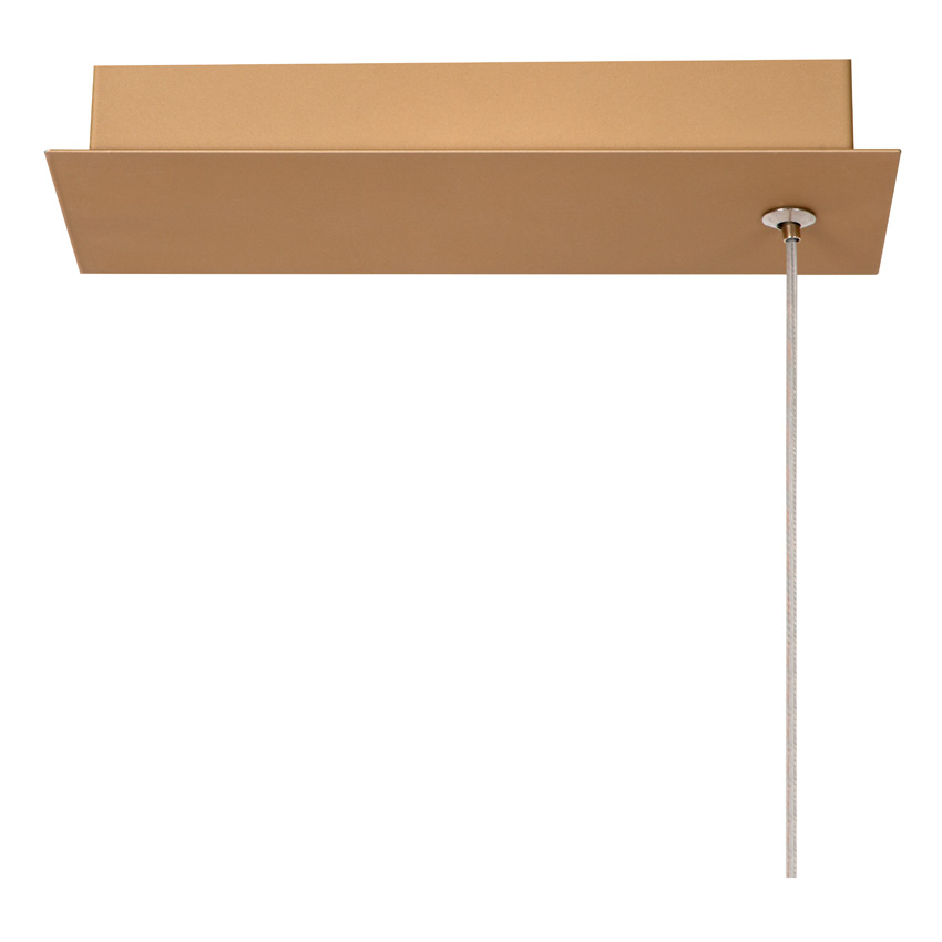 Lucide Premium Lambada - Suspension - LED Dimmable - 1x47W - 2700K - Couleur champagne