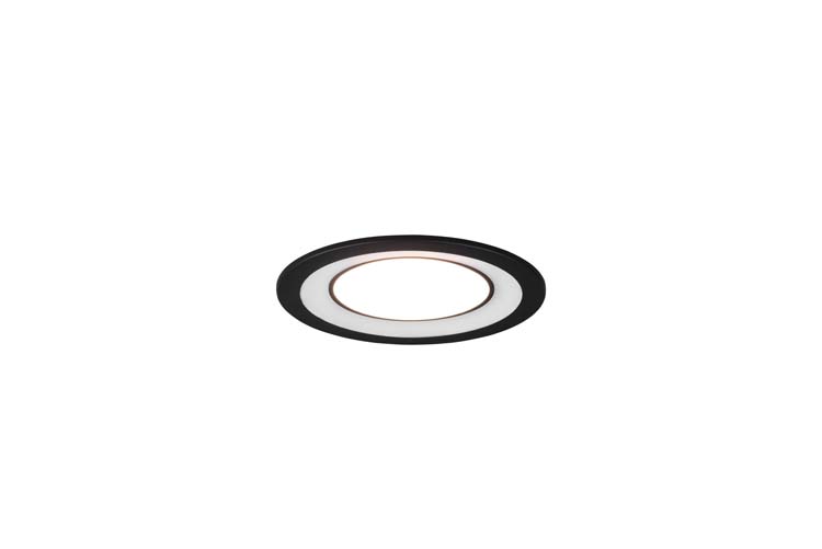 Spot à encastrer LED noir diam15cm 10W 1060LM 3000K