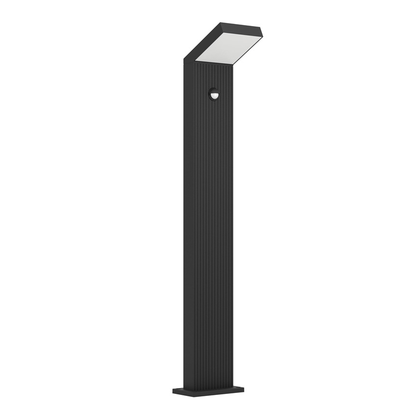 Lantaarn - zwart - 16,2x15,5x80cm - LED - 1x10W - 3000K - met bewegingssensor