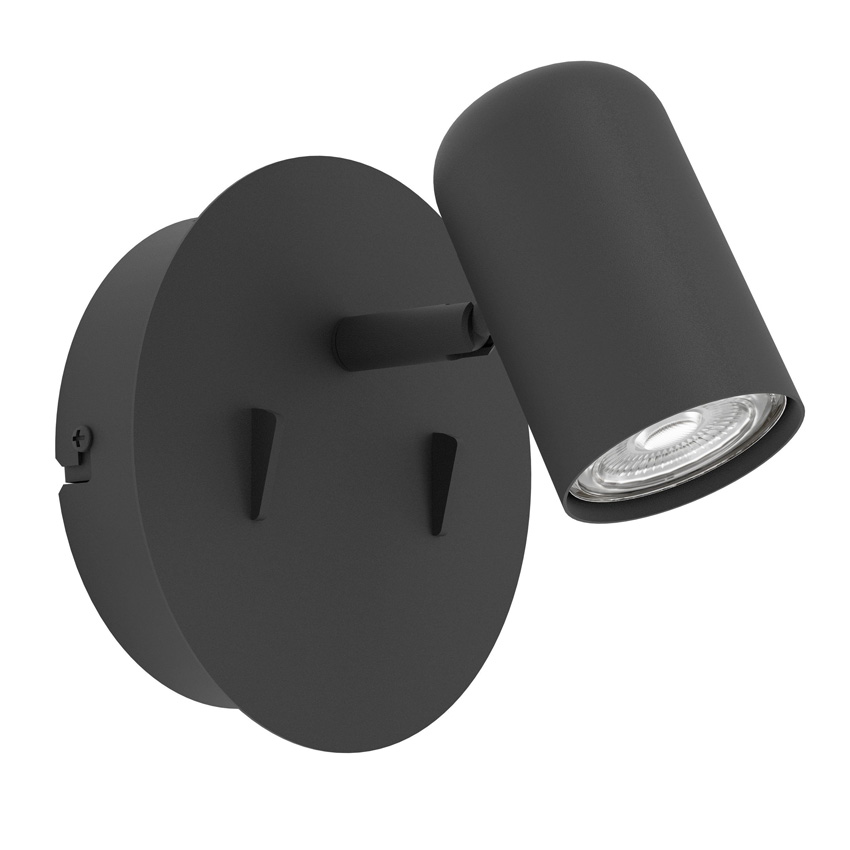 Spot en saillie - noir - 12x15x13cm - LED - 1x3,7W + 1x1W - 3000K