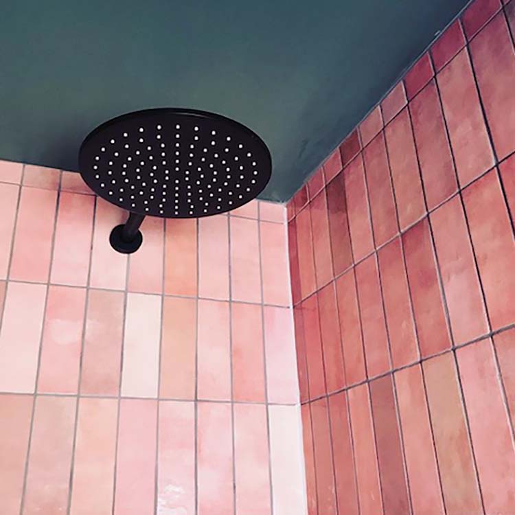 Wandtegel Alisa glanzend rose 6,5x20cm