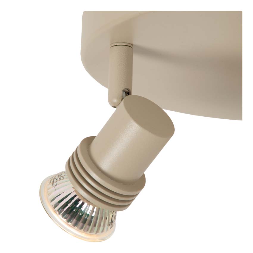 Lucide Kianti - Spot de plafond - Ø10cm - 1xGU10 - Taupe
