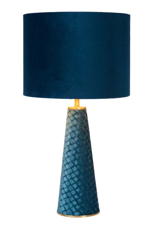Lucide EXTRAVAGANZA VELVET - Lampe de table - Ø 25 cm - E27 - Turquoise