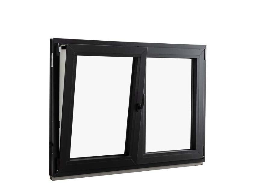 Châssis oscillo+oscillo-battant pvc Deceuninck Elegant Inf noir/noir G