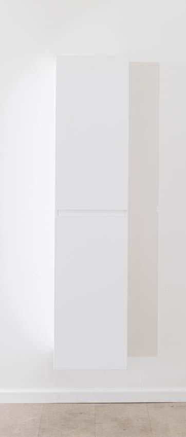 Armoire colonne Tibo/Tony blanc suspendue 170x40x35cm