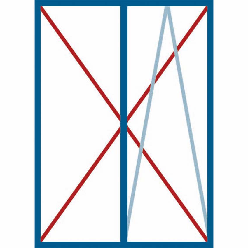 Châssis oscillo+oscillo-battant pvc Deceuninck Elegant Inf noir/noir D Châssis oscillo+oscillo-battant pvc Deceuninck Elegant Inf noir/noir D