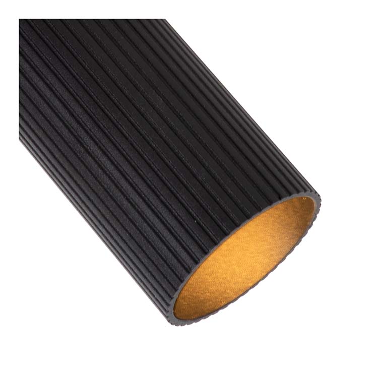 Plafondlamp - zwart - H14,9cm - 2xGU10 - 40W