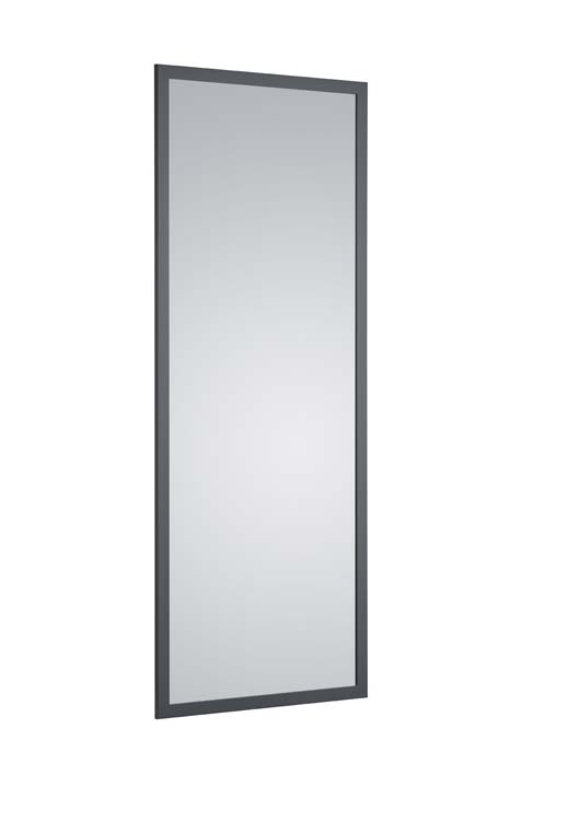 Miroir rectangulaire anthracite 66x166cm