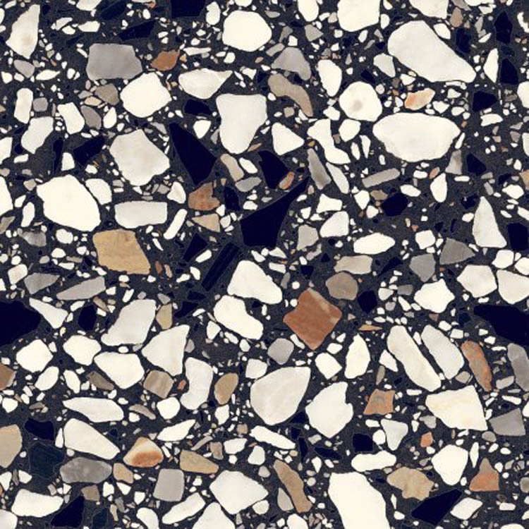Vloer- en wandtegel Nero terrazzo 20x20cm