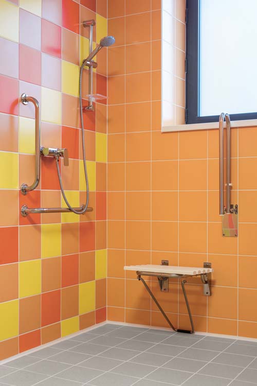 Wandtegel uni rood-oranje mat 20x20cm