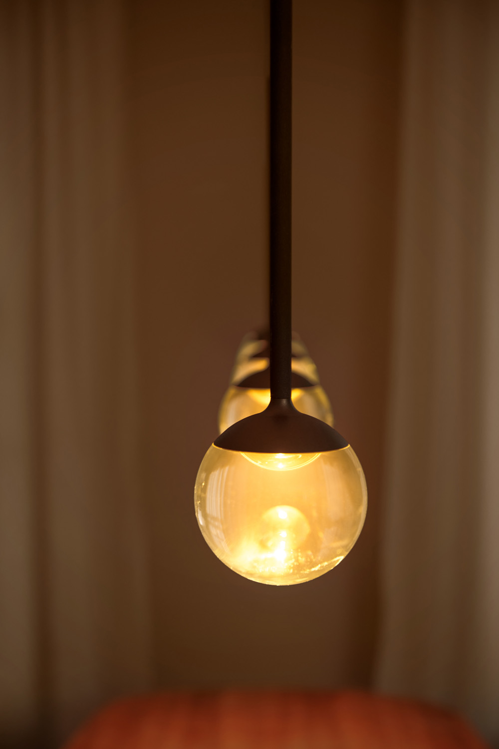 Lucide Premium Calina - Suspension - LED Dim. - CCT - 5X8,2W 2200K/3300K - Avec module LED remplaçable - Café