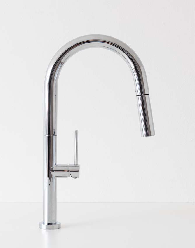 Robinet de cuisine Maverick chromé avec bec extractible Robinet de cuisine Maverick chromé avec bec extractible