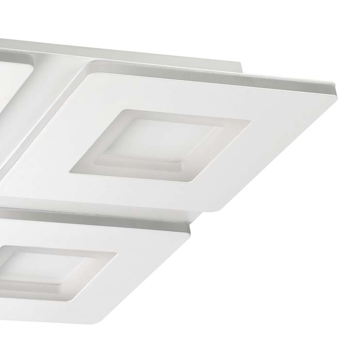 Plafondlamp - wit - 45x45cm - dimbaar - LED - 1x26,2W - 2700-6500K + RGB