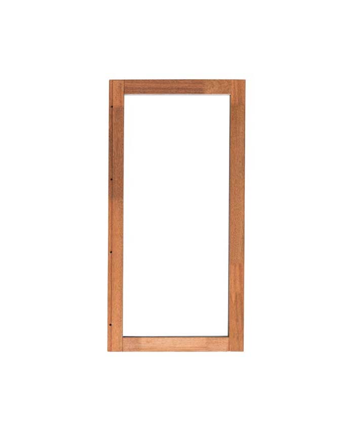 Châssis fixe Trae bois Meranti 46mm naturel sur mesure