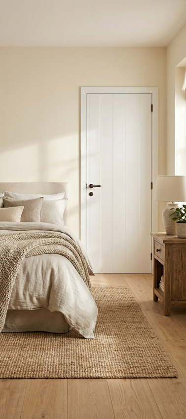 Bloc-porte à peindre Moderne Verticale 780mm ALVEOLAIRE