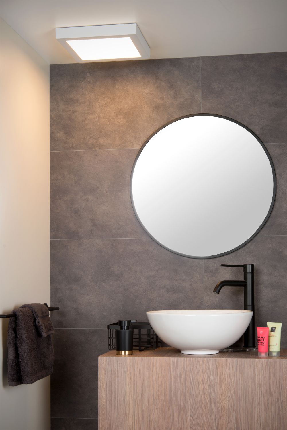 Plafondlamp - wit - vierkant - dimbaar - LED - 30W - IP44