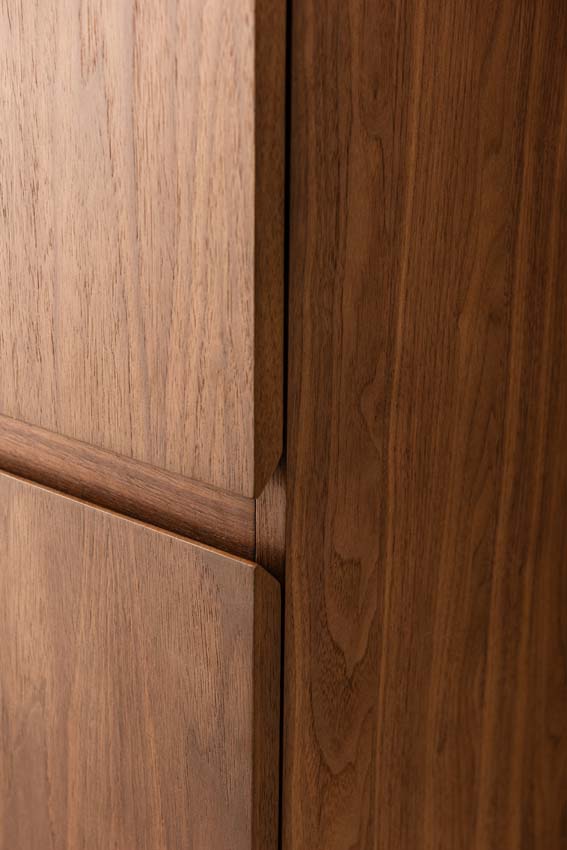 Armoire colonne Falco noyer suspendue 170x40x35cm