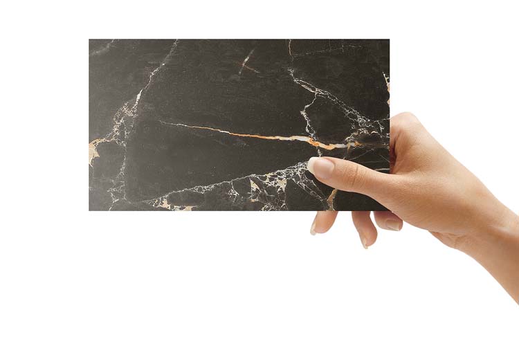 Staal wandpaneel Dumawall Tavira Gloss zwart