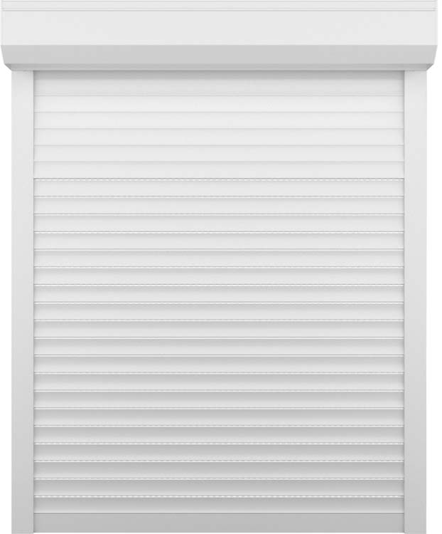 Volet roulant Flore blanc aluminium électrique L 1150 x H 2200 mm raccourcissable