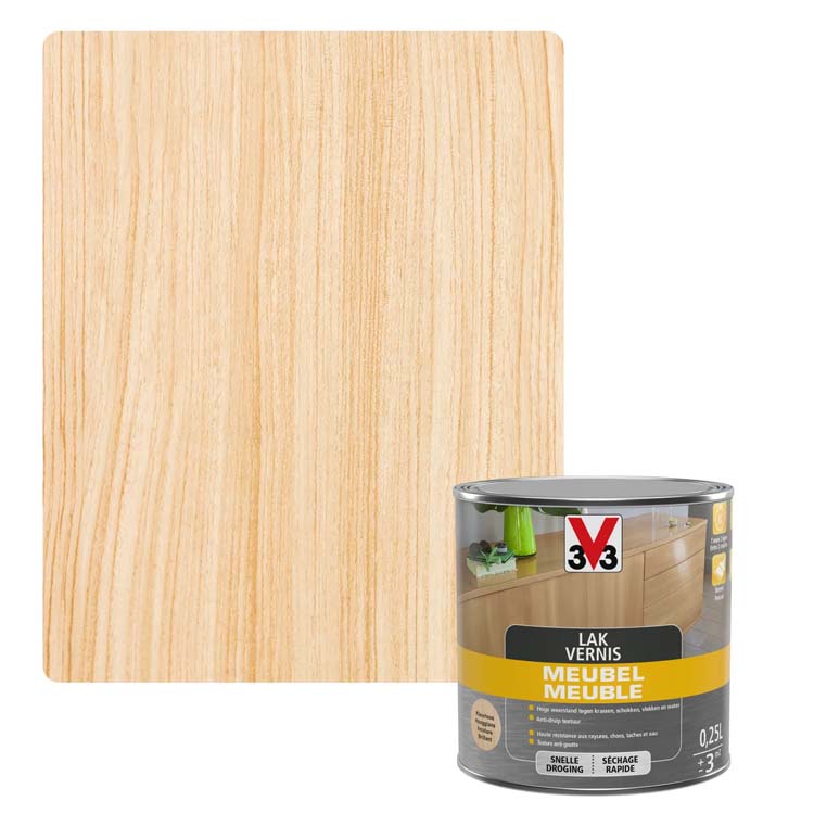 V33 meubellak transparant hoogglans 0,25L