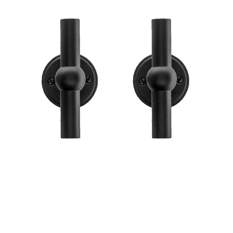 Poignée de porte pro grado T+T noir sans rosace