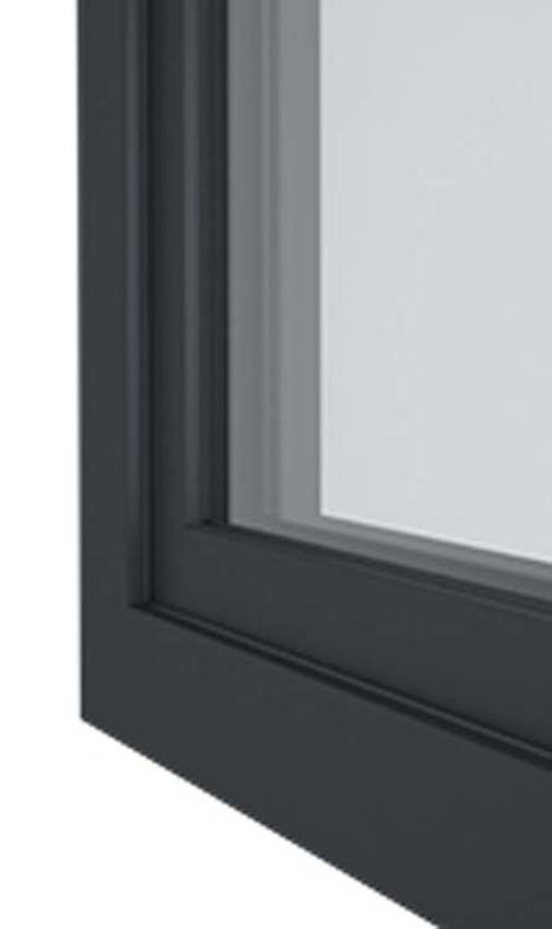 Châssis oscillo-battant pvc Deceuninck Elegant Infinity anthra G