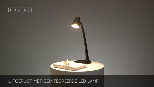 LUDO - Bureaulamp - LED - 1x4,5W 3000K - Zwart LUDO - Bureaulamp - LED - 1x4,5W 3000K - Zwart