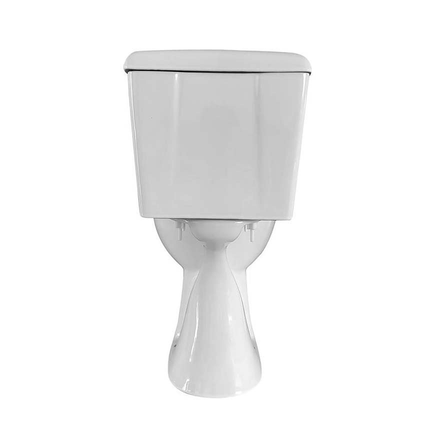 Staand toilet glanzend wit met dubbele spoeling en softclose inclusief WC-bril