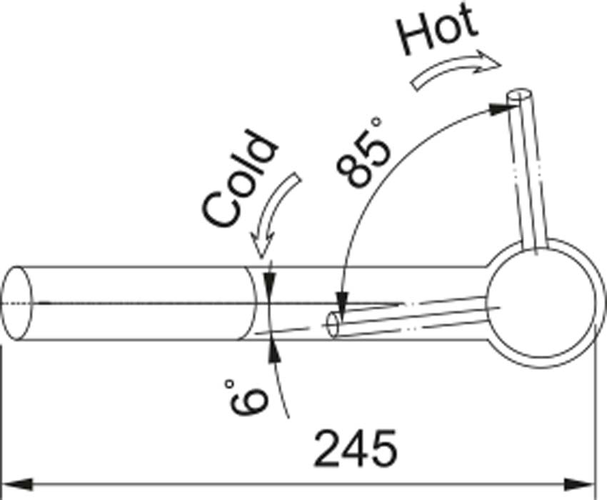 Keukenkraan Franke Orbit inox met uittrekbare uitloop