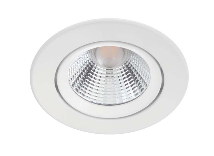 Spot encastrable - blanc - Ø8,5xH5,5cm - dimmable - LED - 1x5,5W - 2700K