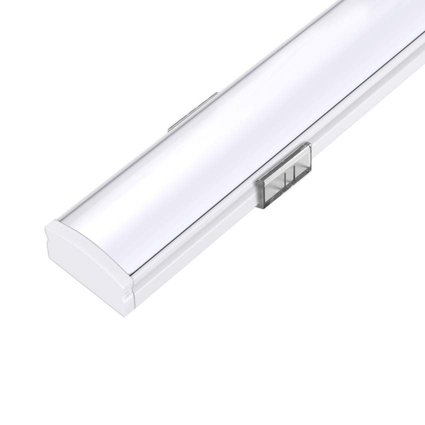Profiel voor LED-strip aluminium wit 2 meter