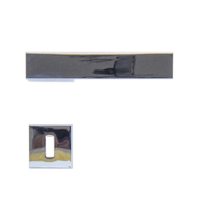 Poignée de porte arezzo chrome rosace barbe