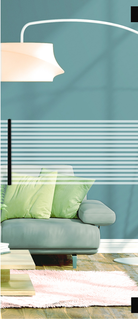 Porte intérieure vitrée complète Sanded in the middle 83x201cm avec poignée ronde noire + charnières premium